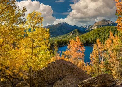 Pano Photo of Bear Lake RMNP Colorado Fall Colors