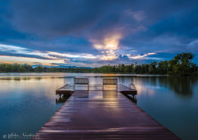 Bow Mar Lake Sunset after the Storm