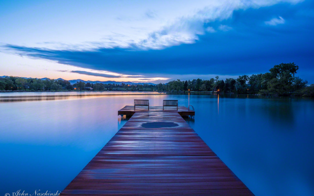 Photos of Bow Mar Colorado Lake at Sunset