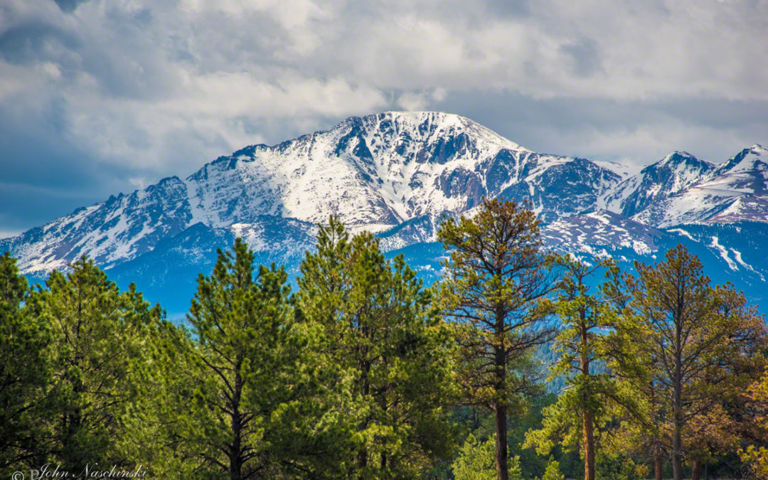 Photos of Pikes Peak from Colorado Highway 67