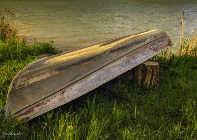 Boat on Shore at Bow Mar Lake 03