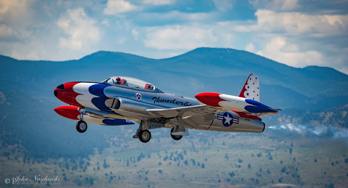 Colorado Airshow Photos of Thunderbirds T33A Shooting Star