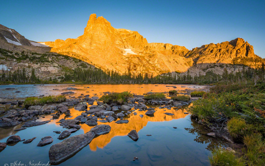 Notchtop Mountain Lake Helene Rocky Mountain National Park Photos