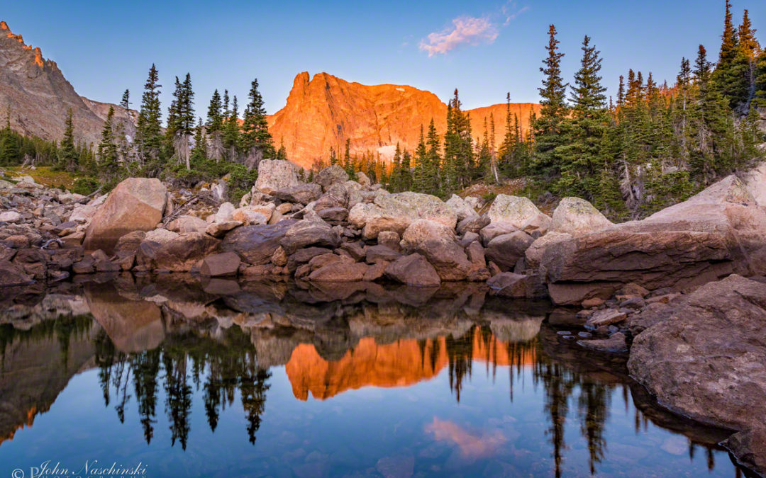 Notchtop Mountain Marigold Pond Rocky Mountain National Park