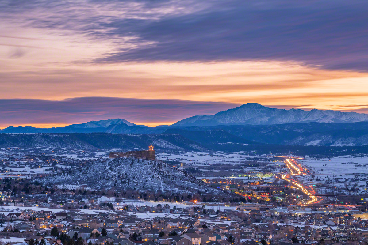 Photos of Castle Rock Star Pikes Peak January 2019