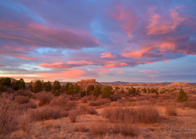 Photo of Dramatic Magenta and Blue Skies at Dawn in Castle Rock CO