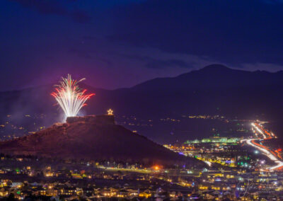 Purple Twilight Photo of Castle Rock CO Starlighting