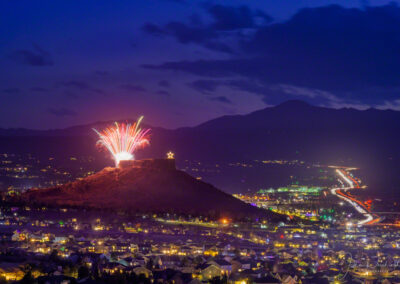 Photo from Above the Castle Rock CO Starlighting Fireworks