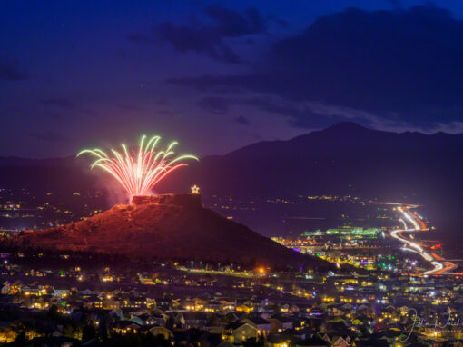 Photos of Castle Rock Starlighting Fireworks and Pikes Peak