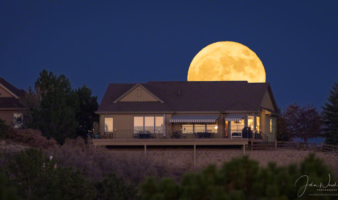 Photos of a Rare Blue Moon in Colorado on All Hallows’ Eve 2020