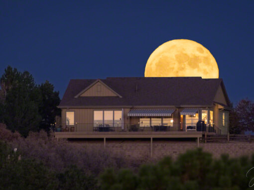 Photos of a Rare Blue Moon in Colorado on All Hallows’ Eve 2020